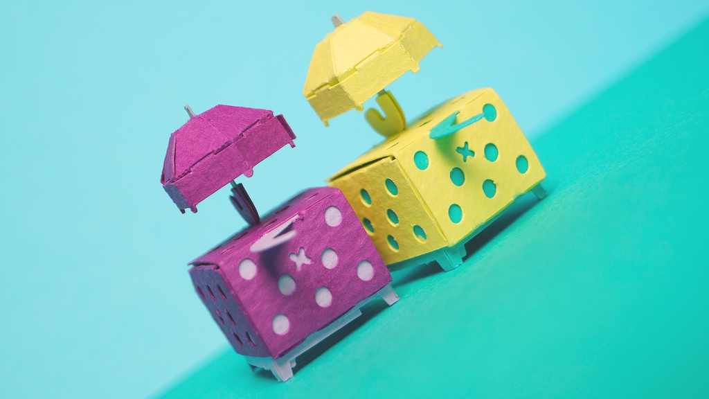 はこねこ あめのひ むらさき