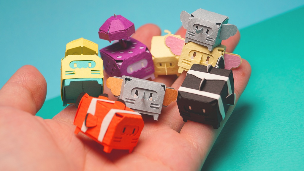 はこねこ ゾウのおやこ きいろ