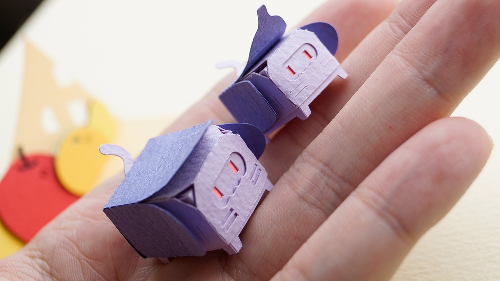 はこねこ バナナのおやこ むらさき