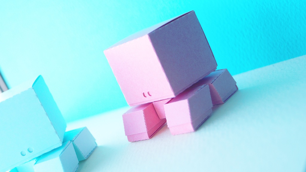 もヴゅ NO.1【ギモーヴ型ペーパークラフト】