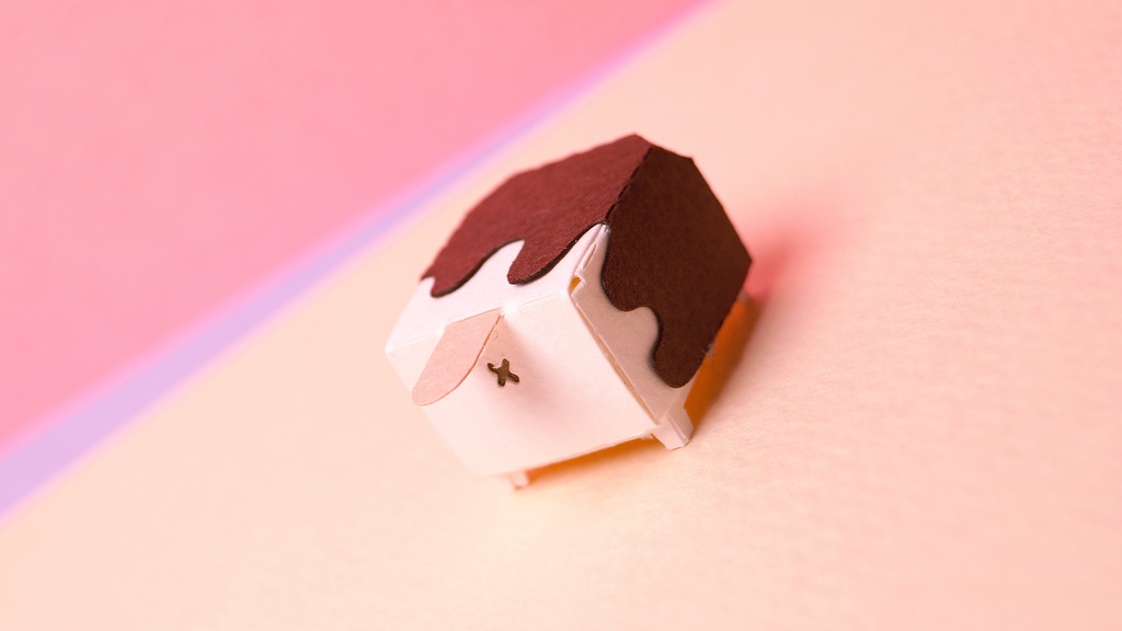 はこねこ アイス チョコがけバニラ