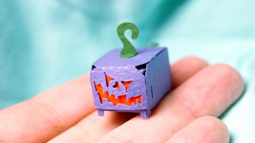 はこねこ ジャック・オ・ランタン むらさき