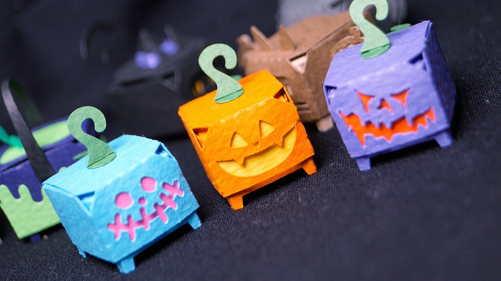 はこねこ ジャック・オ・ランタン オレンジ