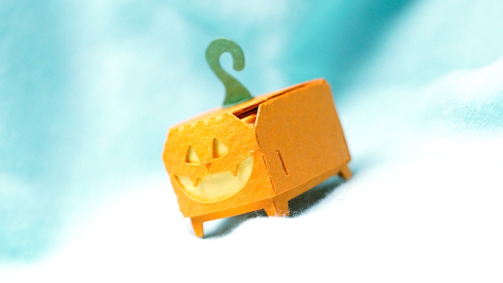 はこねこ ジャック・オ・ランタン オレンジ