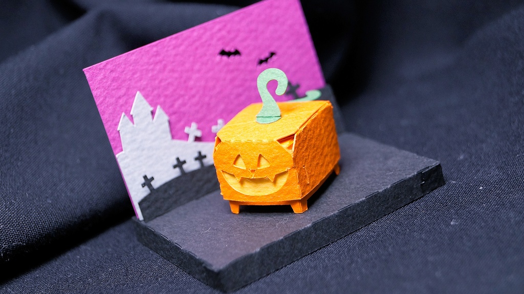 はこねこ ジャック・オ・ランタン オレンジ