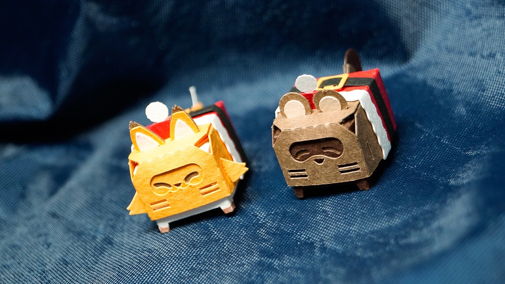 はこねこ サンタクロース たぬき