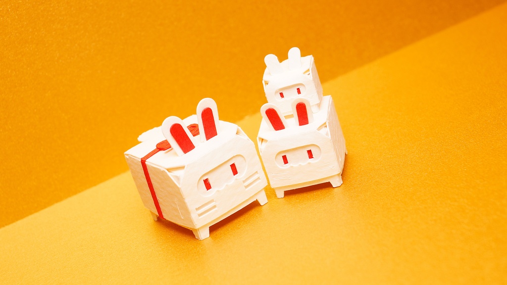 はこねこ おしょうがつ うさぎのかぞく