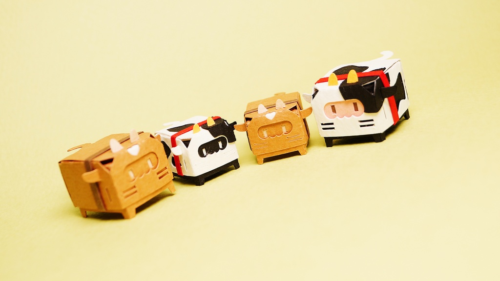 はこねこ うしのおやこ