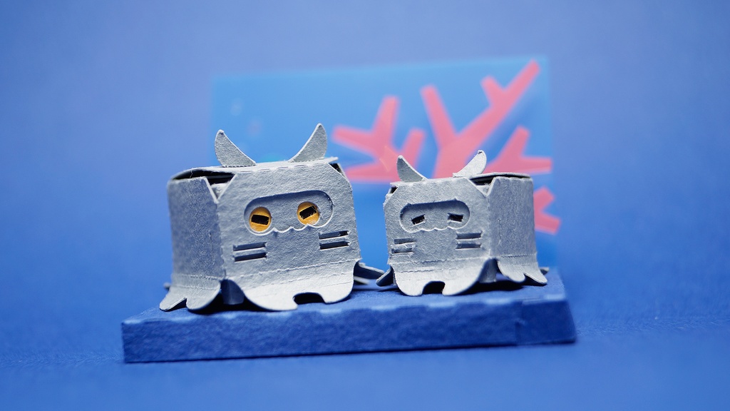 はこねこ メンダコのおやこ はいいろ