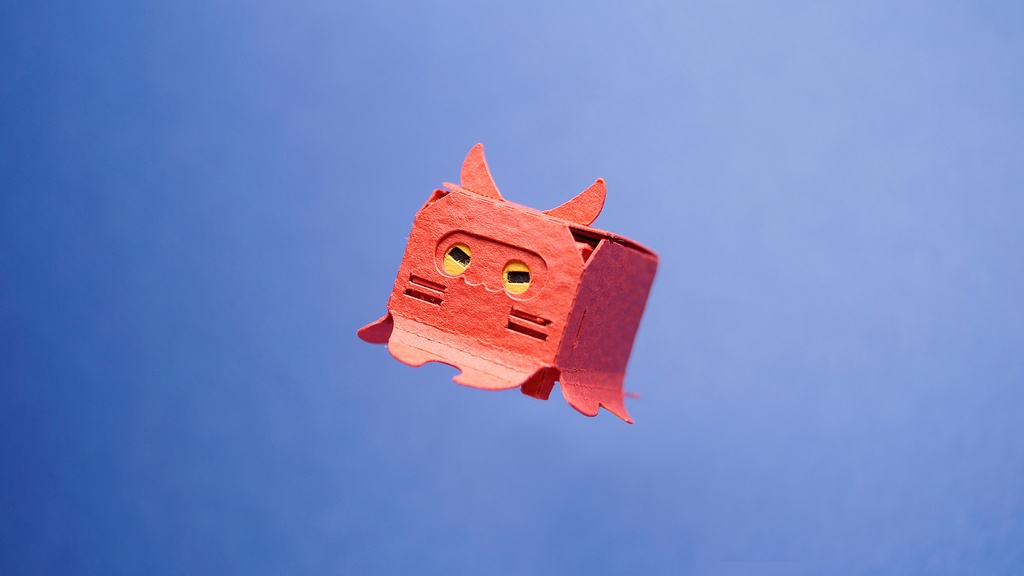 はこねこ メンダコのおやこ あか