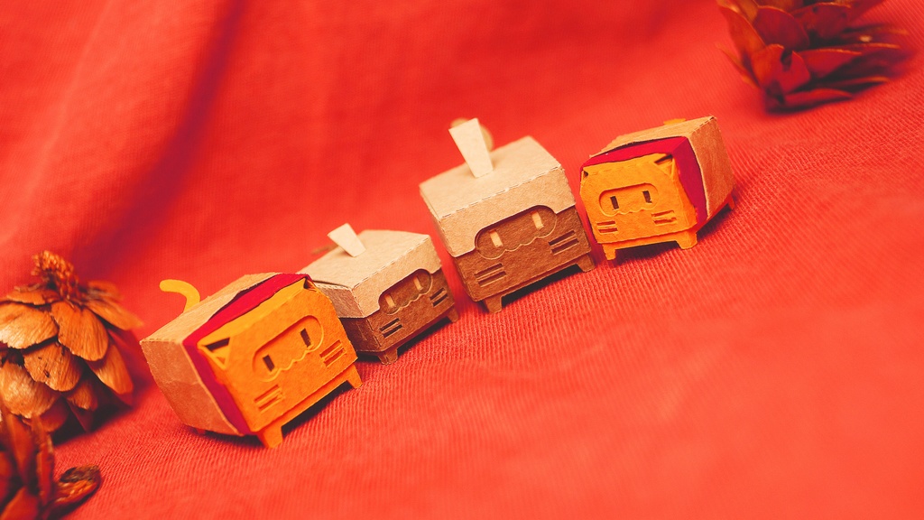 はこねこ やきいものおやこ