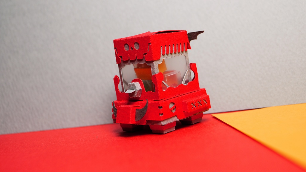 【ガシャペーパークラフト】スカプ No.2