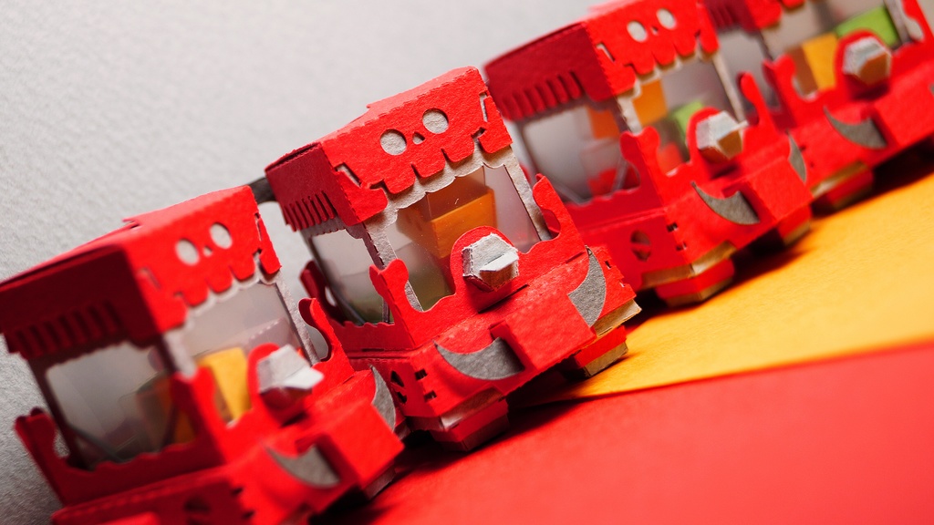 【ガシャペーパークラフト】スカプ No.2