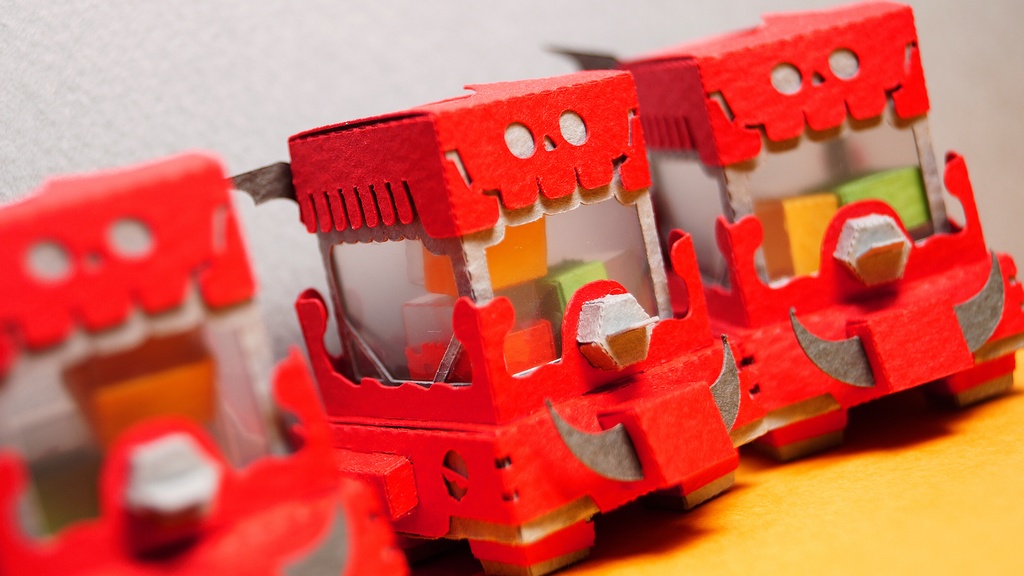 【ガシャペーパークラフト】スカプ No.2