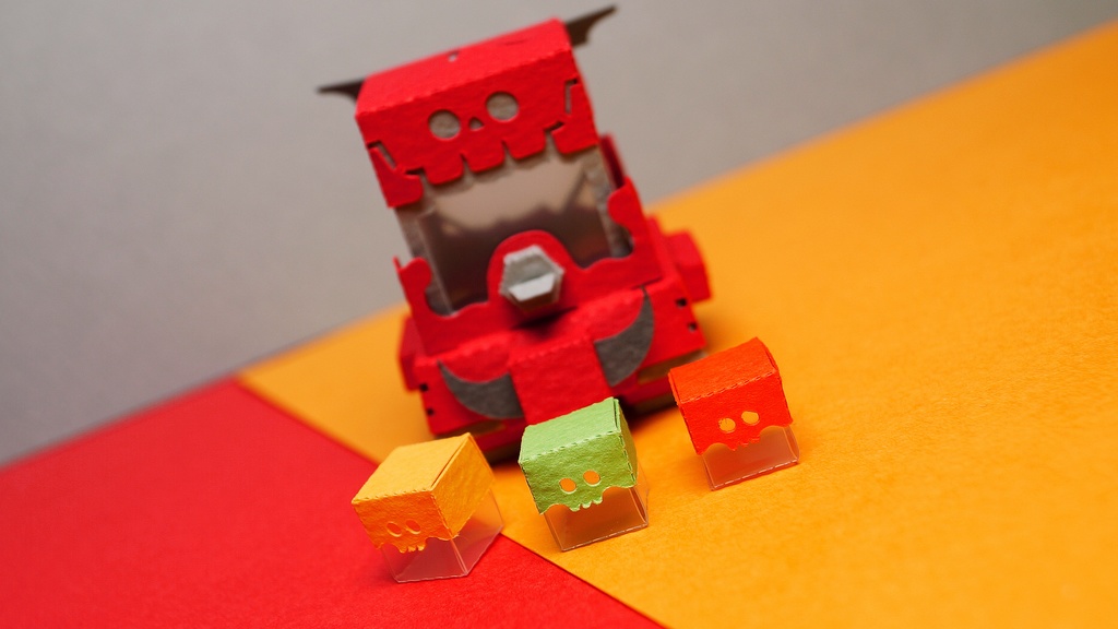 【ガシャペーパークラフト】スカプ No.2