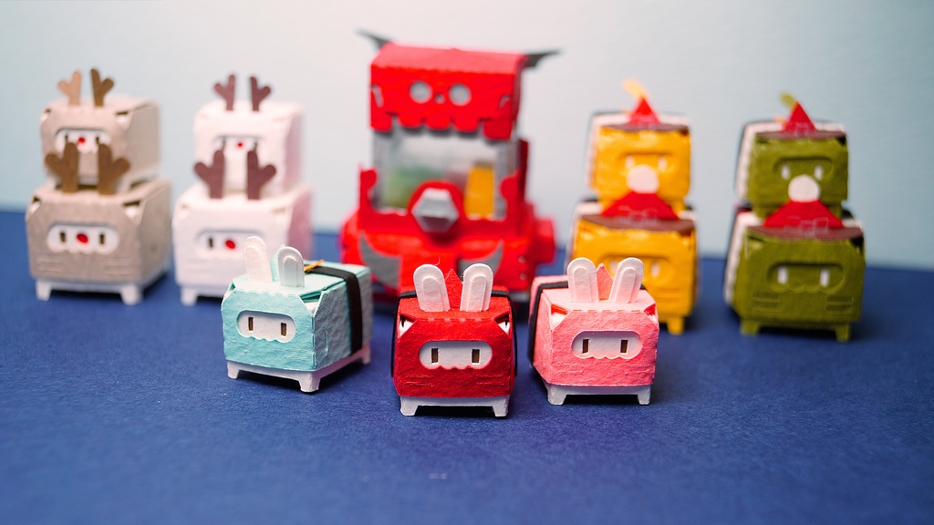 はこねこ トナカイのおやこ カフェオレ