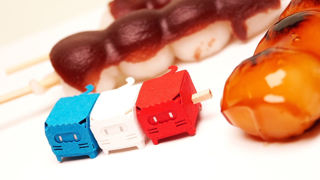 はこねこ さんしょくだんご トリコロール