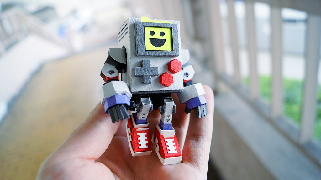 【ゲーム機型ペーパークラフト】GEEK-TARO(ギーク太郎)