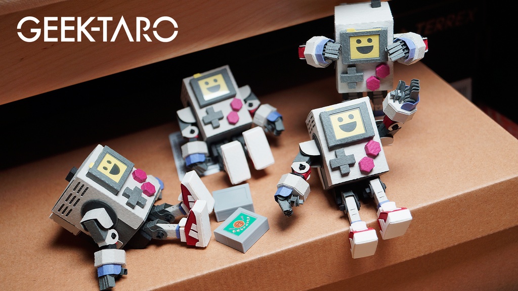 【ゲーム機型ペーパークラフト】GEEK-TARO(ギーク太郎)