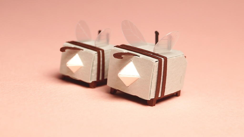 はこねこ みつばちのおやこ チョコミント