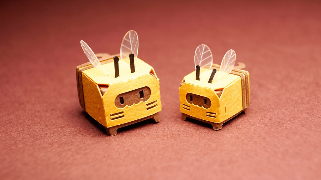 はこねこ みつばちのおやこ チョコミント