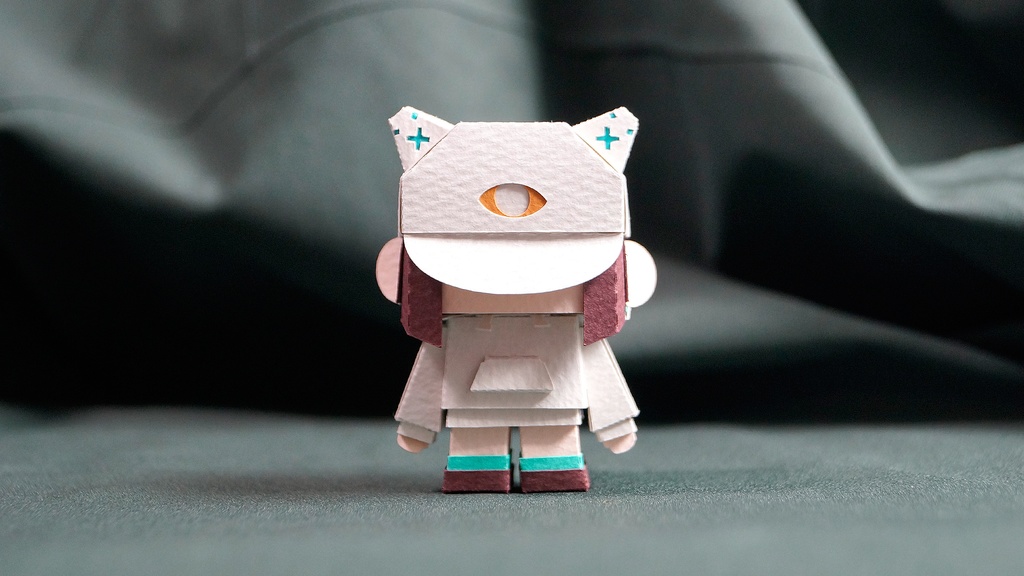 【ミカちゃん型ペーパークラフト】メチャミカ MIKA-3