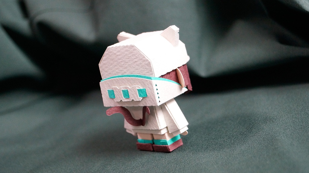 【ミカちゃん型ペーパークラフト】メチャミカ MIKA-3