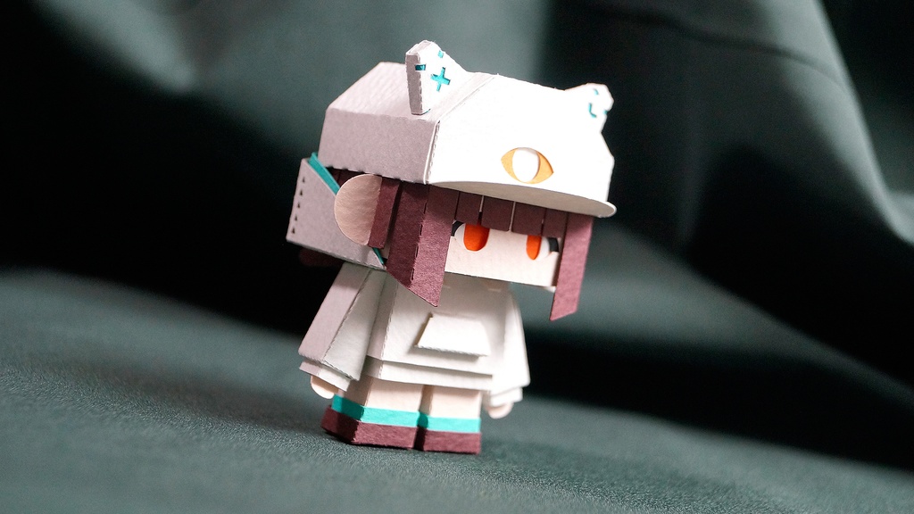 【ミカちゃん型ペーパークラフト】メチャミカ MIKA-3