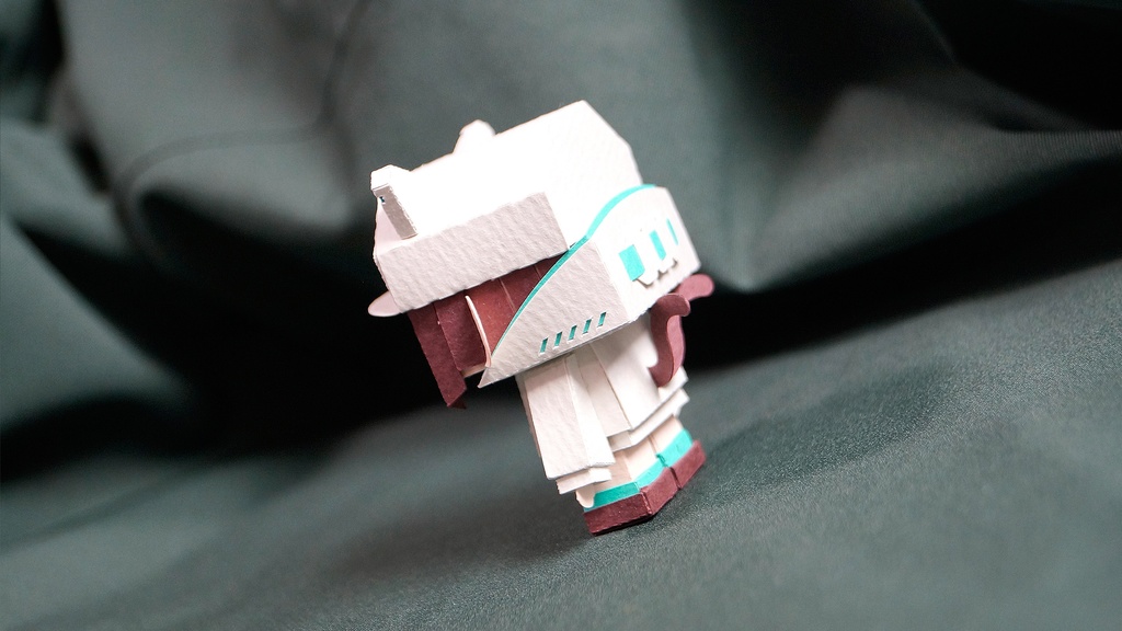 【ミカちゃん型ペーパークラフト】メチャミカ MIKA-3