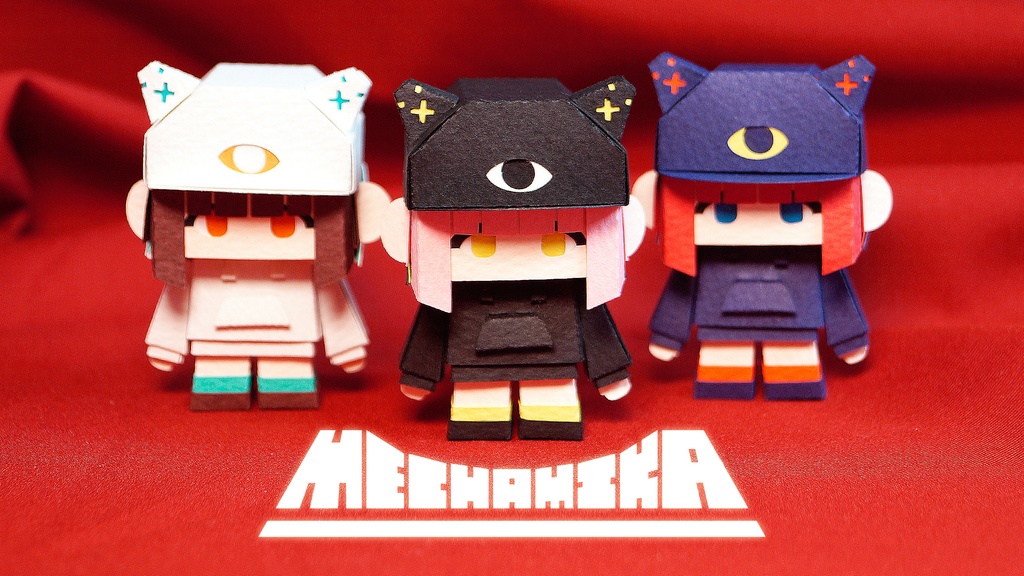 【ミカちゃん型ペーパークラフト】メチャミカ MIKA-1