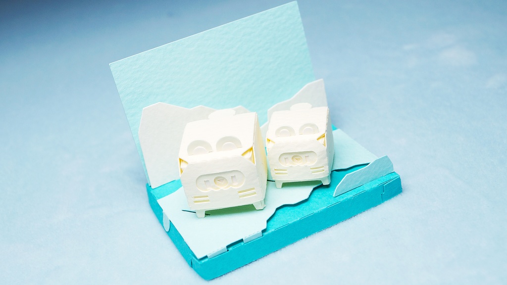 はこねこ しろくまのおやこ バニラ