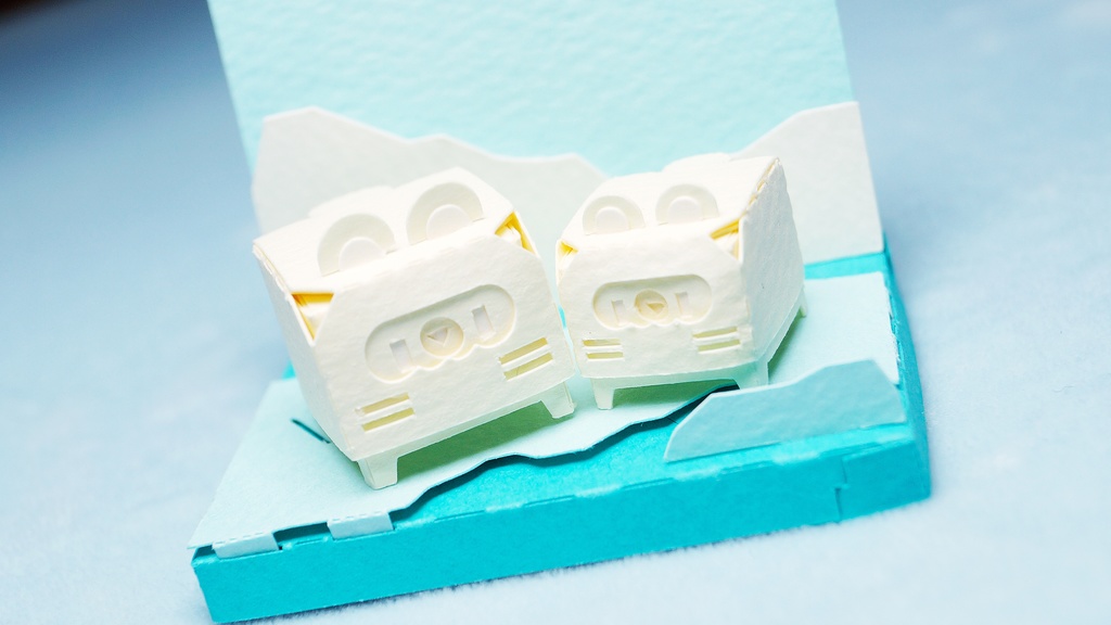 はこねこ しろくまのおやこ バニラ