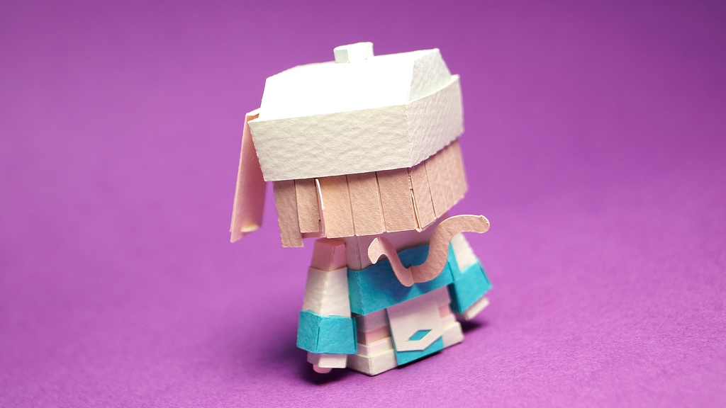 メチャミカ キョンシー-3【ミカちゃん型ペーパークラフト】