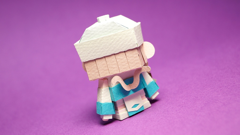 メチャミカ キョンシー-3【ミカちゃん型ペーパークラフト】