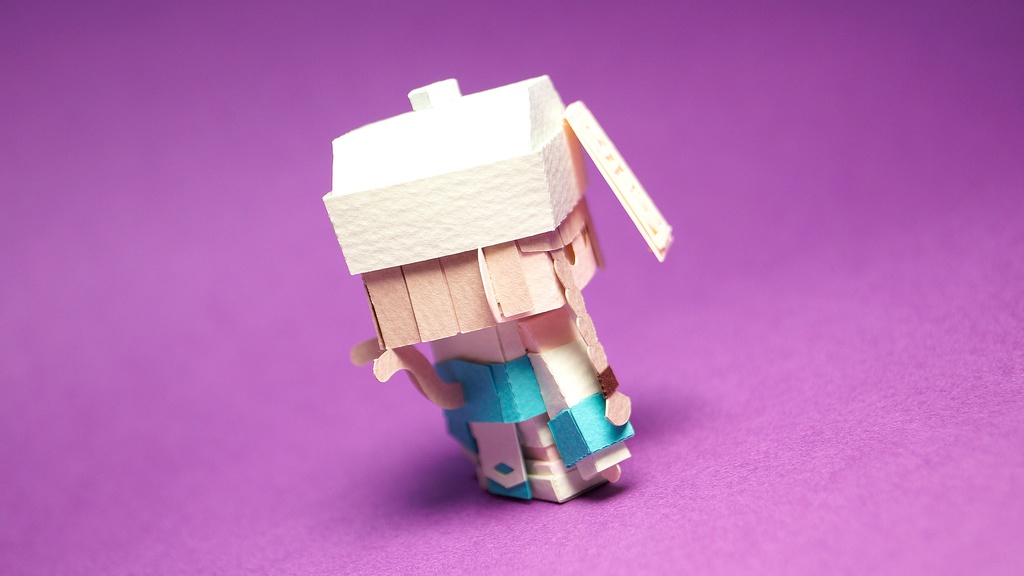 メチャミカ キョンシー-3【ミカちゃん型ペーパークラフト】