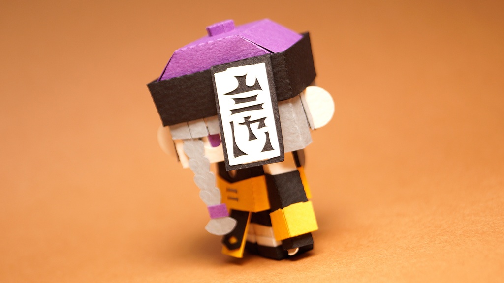 メチャミカ キョンシー-2【ミカちゃん型ペーパークラフト】