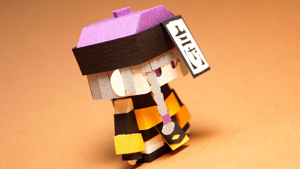 メチャミカ キョンシー-2【ミカちゃん型ペーパークラフト】