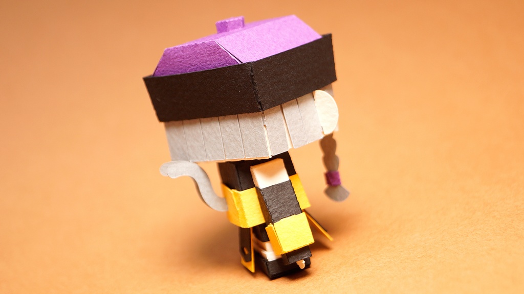 メチャミカ キョンシー-2【ミカちゃん型ペーパークラフト】