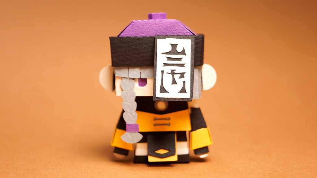 メチャミカ キョンシー-2【ミカちゃん型ペーパークラフト】