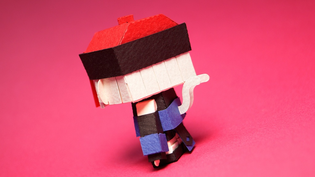 メチャミカ キョンシー-1【ミカちゃん型ペーパークラフト】