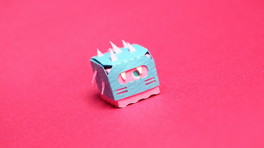 はこねこ モンスター とげ みずいろ