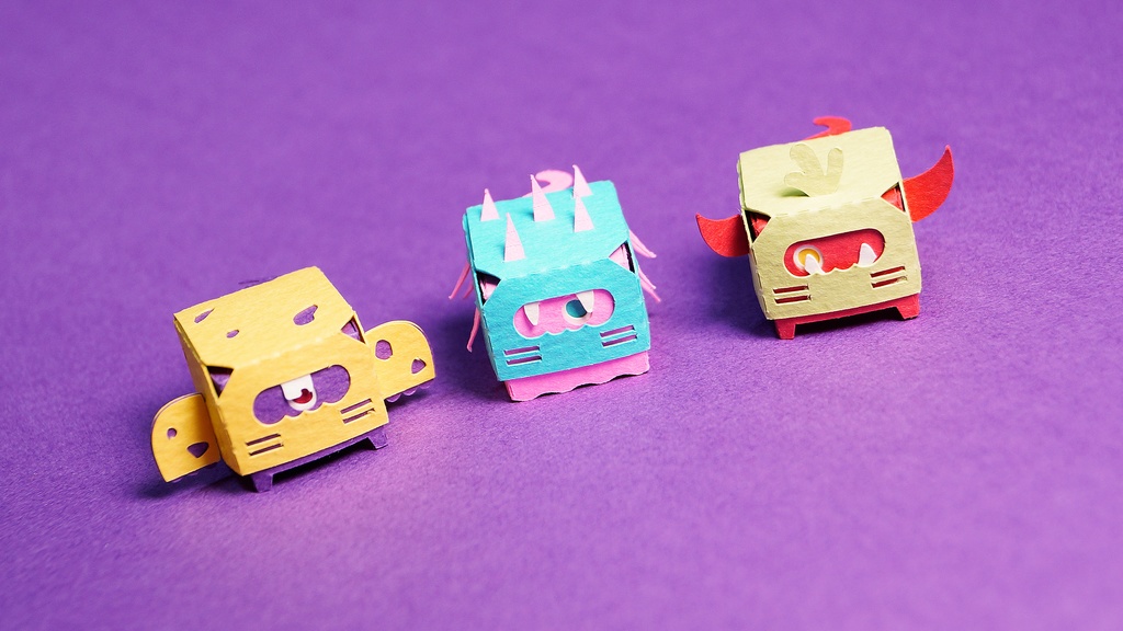 はこねこ モンスター うで きいろ