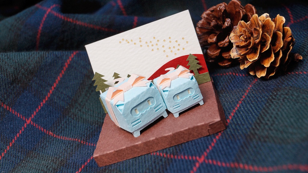 はこねこ りぼんのおやこ みずいろ