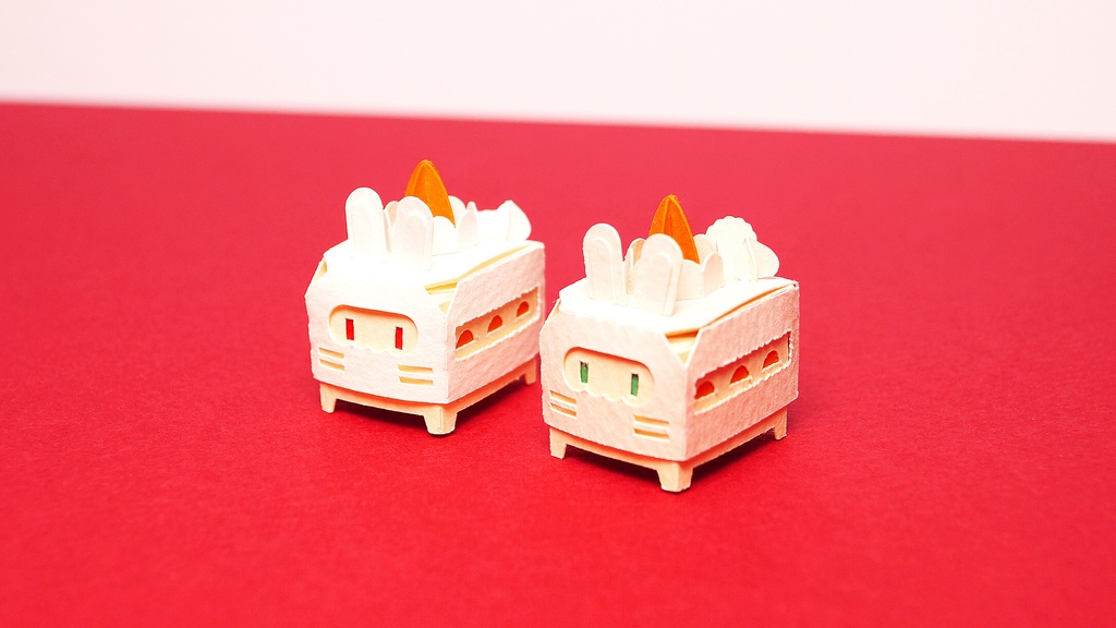 はこねこ ケーキうさぎ にんじんクリーム