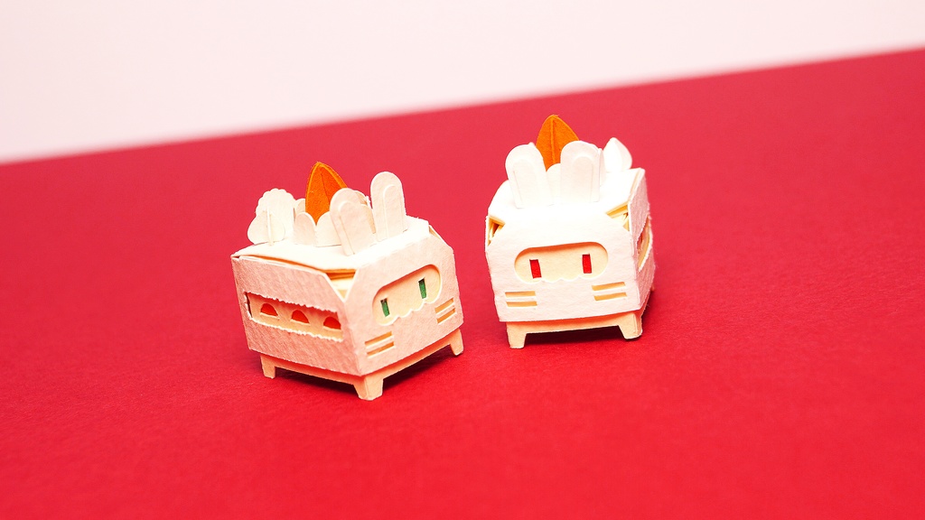 はこねこ ケーキうさぎ にんじんクリーム