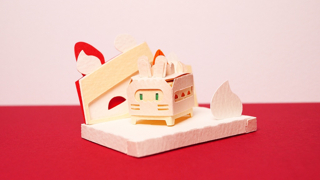 はこねこ ケーキうさぎ にんじんクリーム