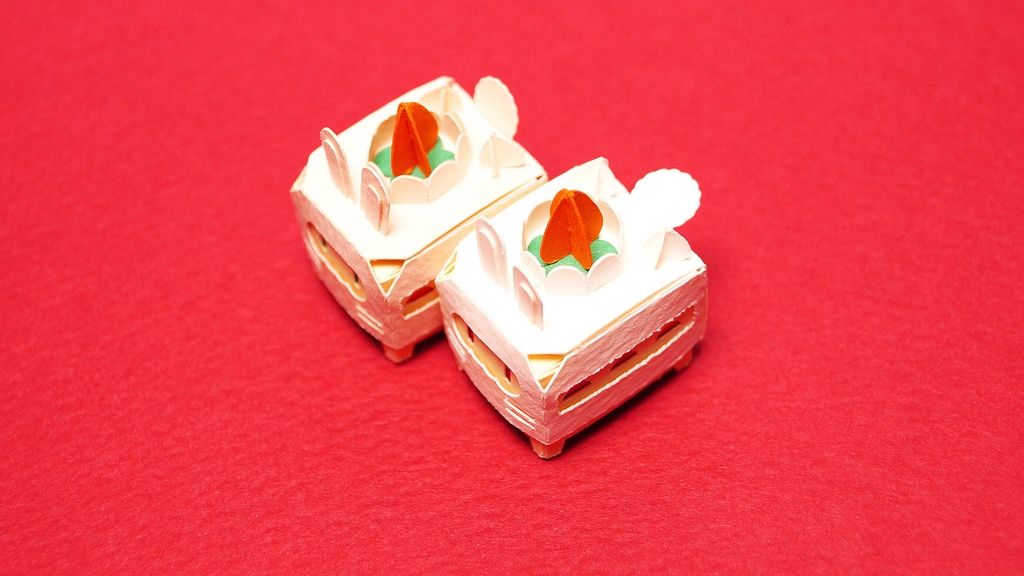 はこねこ ケーキうさぎ にんじんクリーム