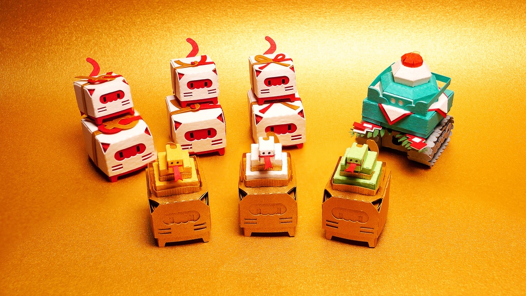 はこねこ 水引 はなむすびのおやこ