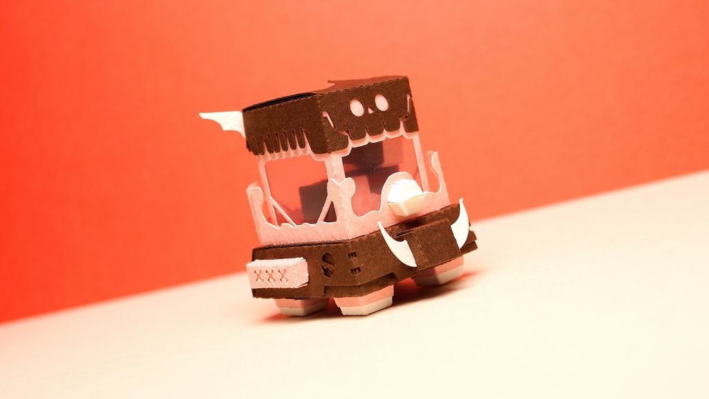 【ガシャペーパークラフト】スカプ No.7