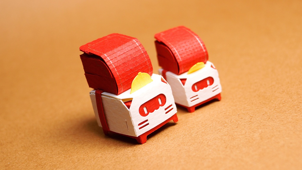 はこねこ ランドセルのおやこ あか